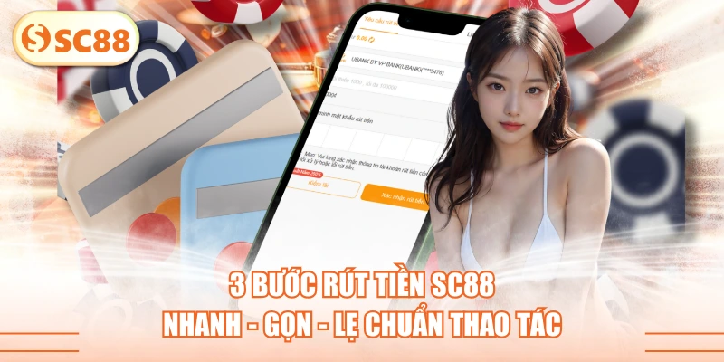 3 Bước Rút Tiền SC88 Nhanh - Gọn - Lẹ Chuẩn Thao Tác